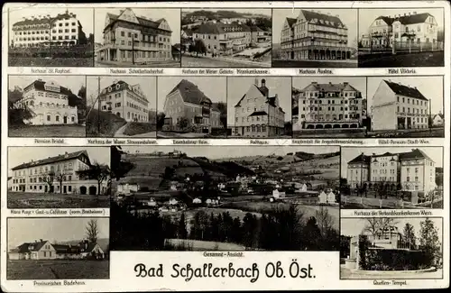 Ak Bad Schallerbach in Oberösterreich, schöne Detailansicht