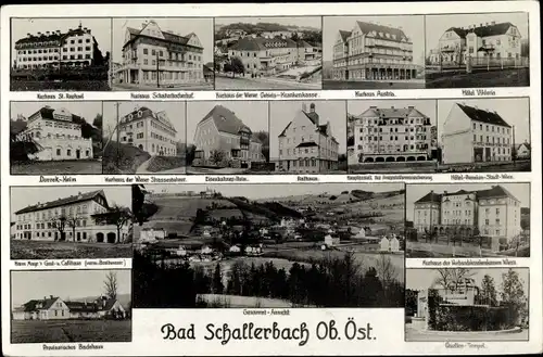 Ak Bad Schallerbach in Oberösterreich, schöne Detailansicht