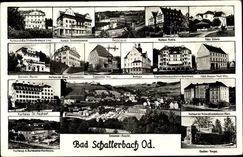 Ak Bad Schallerbach in Oberösterreich, schöne Detailansicht