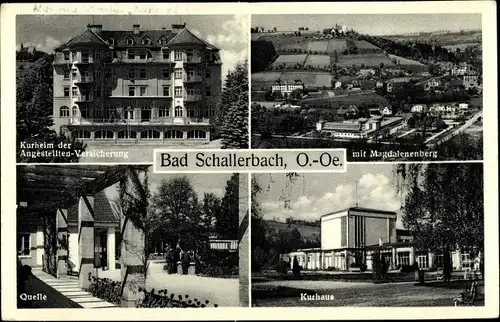 Ak Bad Schallerbach in Oberösterreich, schöne Detailansicht