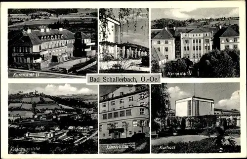 Ak Bad Schallerbach in Oberösterreich, schöne Detailansicht