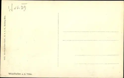Ak Waidhofen an der Ybbs in Niederösterreich, schöne Detailansicht