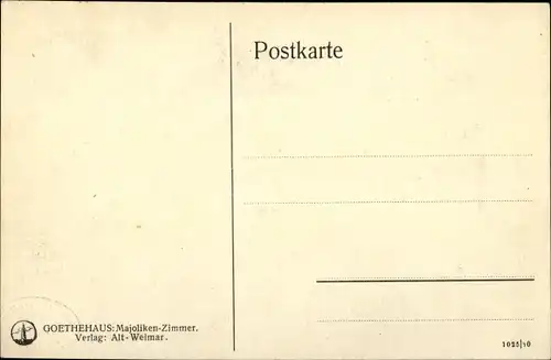 Ak Weimar in Thüringen, schöne Detailansicht