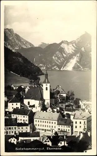 Ak Ebensee am Traunsee Oberösterreich, schöne Detailansicht