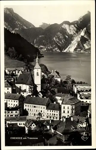 Ak Ebensee am Traunsee Oberösterreich, schöne Detailansicht