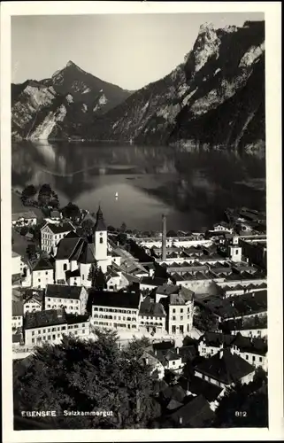 Ak Ebensee am Traunsee Oberösterreich, schöne Detailansicht