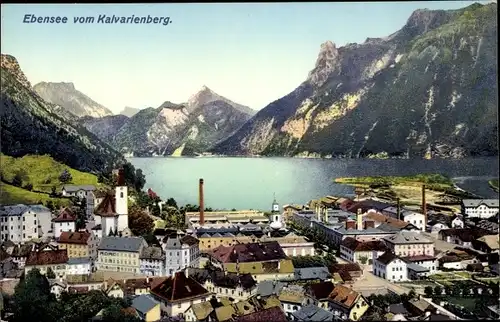 Ak Ebensee am Traunsee Oberösterreich, schöne Detailansicht