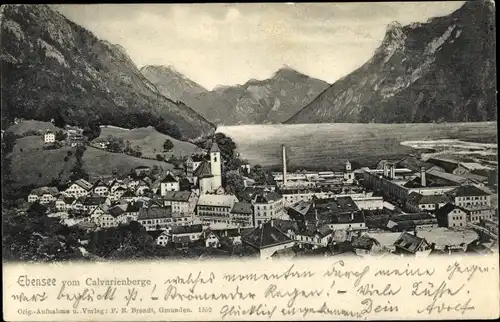 Ak Ebensee am Traunsee Oberösterreich, schöne Detailansicht