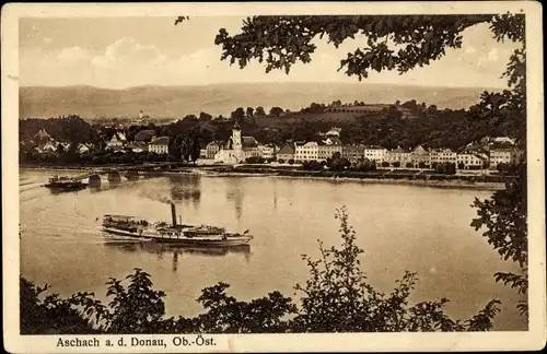 Ak Aschach an der Donau in Oberösterreich, schöne Detailansicht