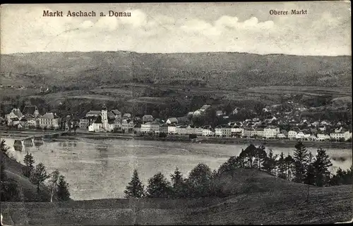 Ak Aschach an der Donau in Oberösterreich, schöne Detailansicht