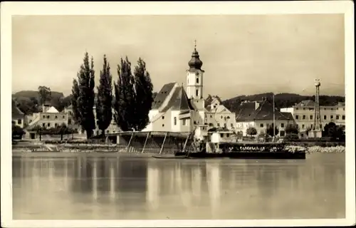 Ak Aschach an der Donau in Oberösterreich, schöne Detailansicht