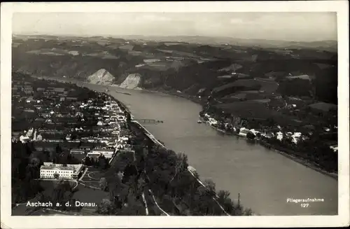 Ak Aschach an der Donau in Oberösterreich, schöne Detailansicht