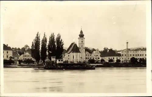 Ak Aschach an der Donau in Oberösterreich, schöne Detailansicht