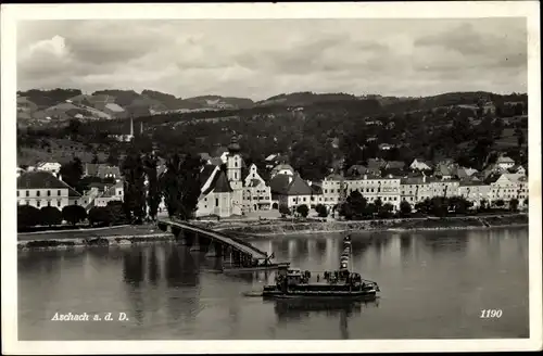 Ak Aschach an der Donau in Oberösterreich, schöne Detailansicht