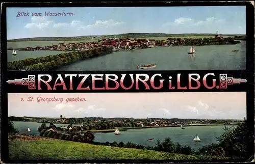 Ak Ratzeburg in Schleswig Holstein, schöne Detailansicht