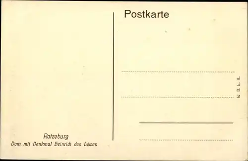 Ak Ratzeburg in Schleswig Holstein, schöne Detailansicht