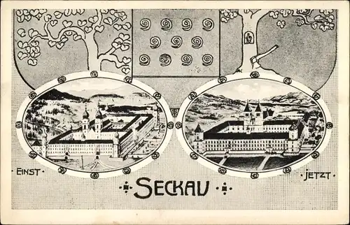 Ak Seckau in der Steiermark, schöne Detailansicht