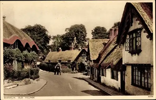 Ak Shanklin Isle of Wight South East England, Old Village, thatched houses