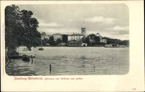 Ak Hamburg Nord Uhlenhorst, Fährhaus von Bellevue aus gesehen