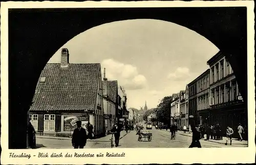 Ak Flensburg in Schleswig Holstein, schöne Detailansicht