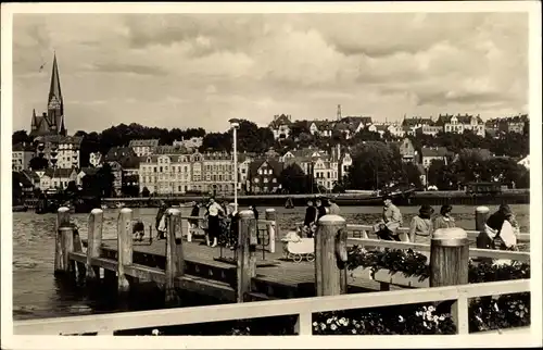 Ak Flensburg in Schleswig Holstein, schöne Detailansicht