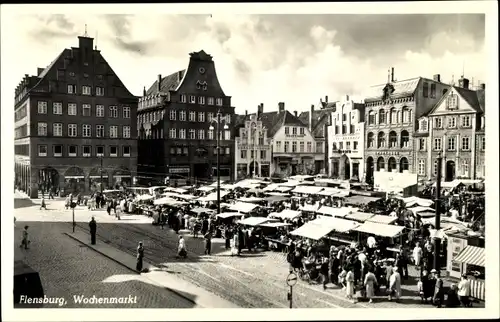 Ak Flensburg in Schleswig Holstein, schöne Detailansicht