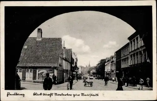 Ak Flensburg in Schleswig Holstein, schöne Detailansicht