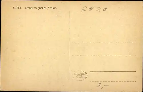 Ak Eutin in Schleswig Holstein, schöne Detailansicht