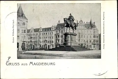 Ak Magdeburg in Sachsen Anhalt, schöne Detailansicht