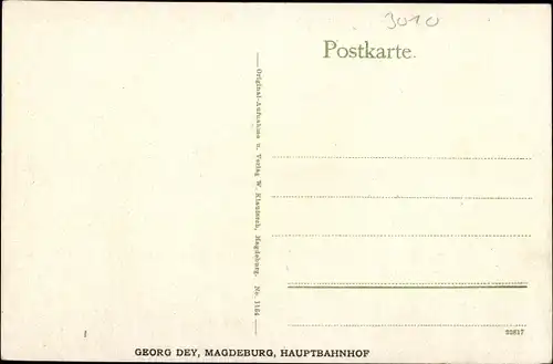 Ak Magdeburg in Sachsen Anhalt, schöne Detailansicht