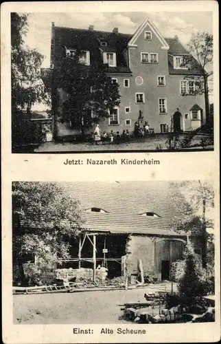 Ak Goppeln Bannewitz Sachsen, Kinderheim der Nazareth Schwestern, alte Scheune