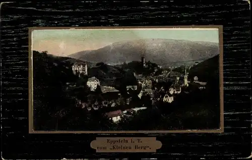 Passepartout Ak Eppstein im Taunus, Blick auf Ortschaft vom Kleinen Berg