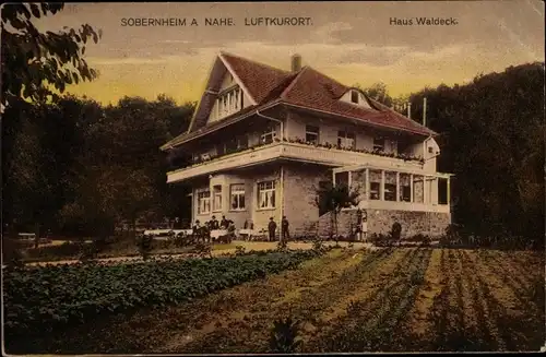 Ak Bad Sobernheim an der Nahe, Gartenpartie am Haus Waldeck