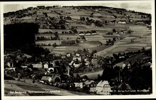 Ak Sachsenberg Georgenthal Klingenthal im Vogtland, Aschberg, Panorama