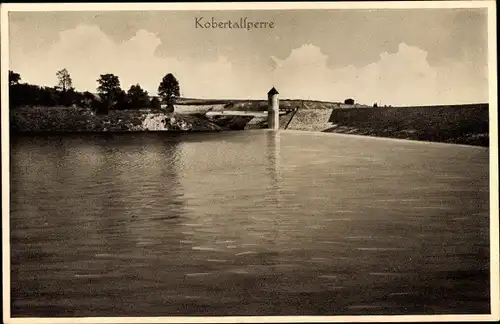 Ak Langenbernsdorf in Sachsen, Kobertalsperre