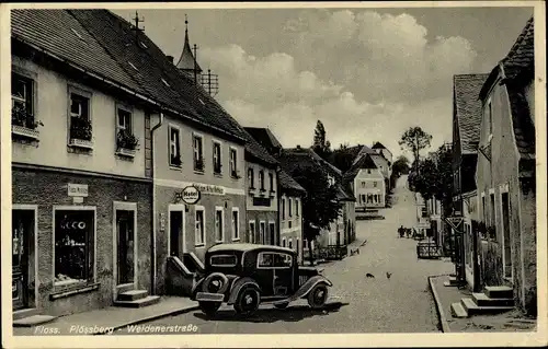 Ak Floß im Kreis Neustadt an der Waldnaab Oberpfalz, Plössberg, Weidener Straße, Hotel