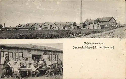 Ak Meyenfeld Garbsen in Niedersachsen, Gefangenenlager Osterwald
