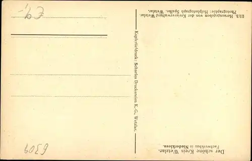 Ak Niederkleen Langgöns Hessen, Fachwerkbau