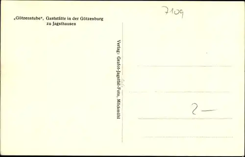 Ak Jagsthausen in Baden Württemberg, Ansicht der Gaststätte Götzenstube