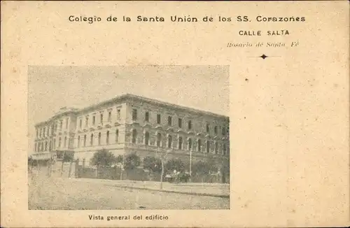 Ak Rosario in Argentinien, Colegio de la Santa Union de los SS. Corazones, Edificio