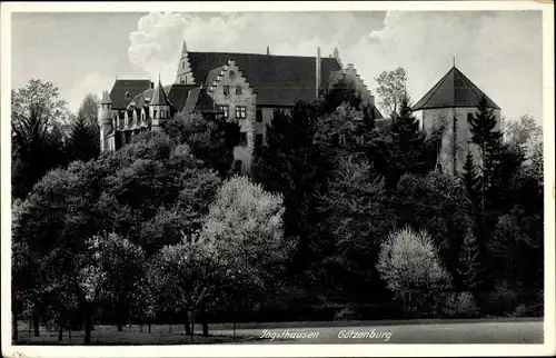 Ak Jagsthausen in Baden Württemberg, Blick auf die Götzenburg