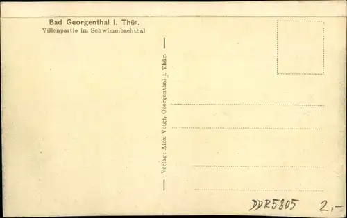 Ak Georgenthal in Thüringen, schöne Detailansicht