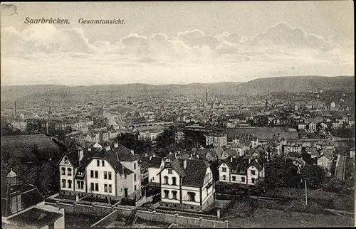 Ak Saarbrücken im Saarland, Gesamtansicht der Stadt