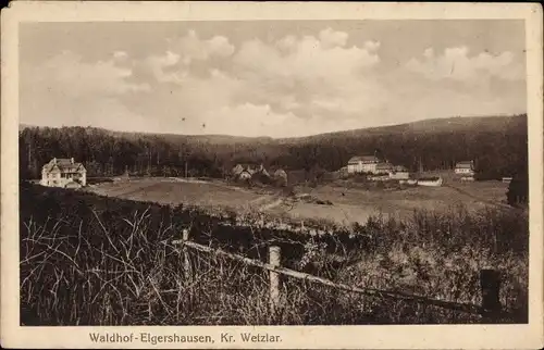 Ak Elgershausen Schauenburg Nordhessen, Blick auf Ortschaft und Umgebung
