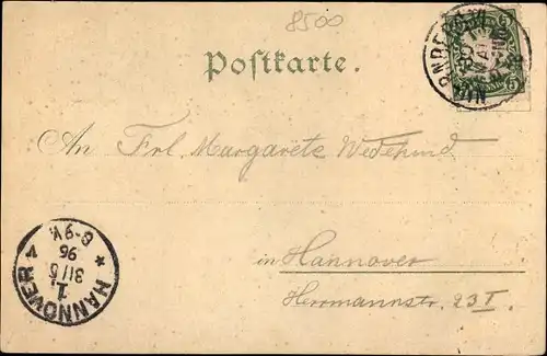 Litho Nürnberg in Mittelfranken Bayern, Bayerische Landesausstellung 1896, Bierhalle, Weinhaus
