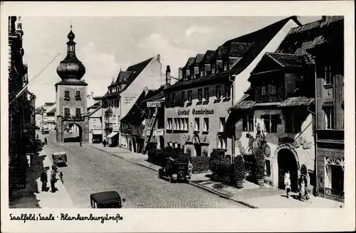 Ak Saalfeld in Thüringen, schöne Detailansicht