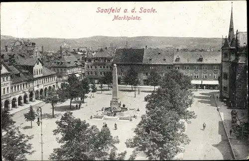 Ak Saalfeld in Thüringen, schöne Detailansicht