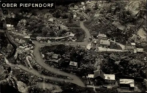 Foto Ak Oberlößnitz Radebeul in Sachsen, Modellbahnanlage Oberpiependorf im Fiedlergrund