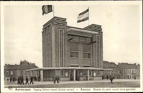 Ak Antwerpen Anvers Flandern, Entrée du petit tunnel