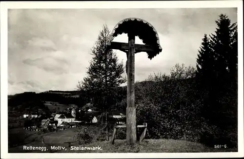 Ak Rettenegg in der Steiermark, schöne Detailansicht